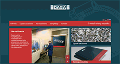 Desktop Screenshot of daga.com.pl